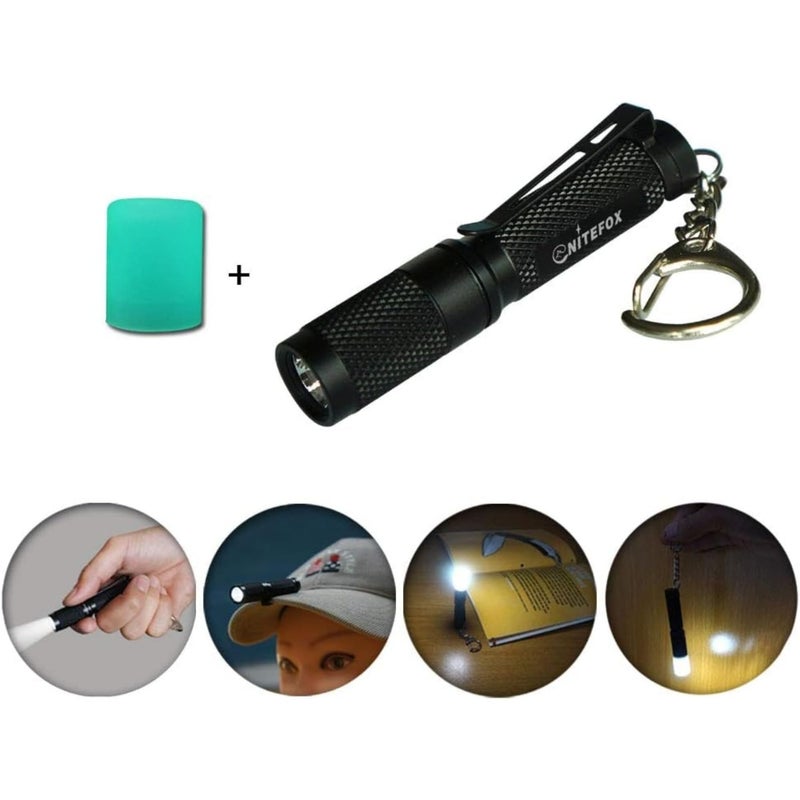 Nitefox K3 Mini Keychain Flashlight AAA Small Keychain Light Bright 150 Lumens with Diffuser Clip,Multipurpose Pocket Light as Candle Hat Lamp Camp Lantern for Everyday EDC Dog Walking Hiking Camping - Image 2